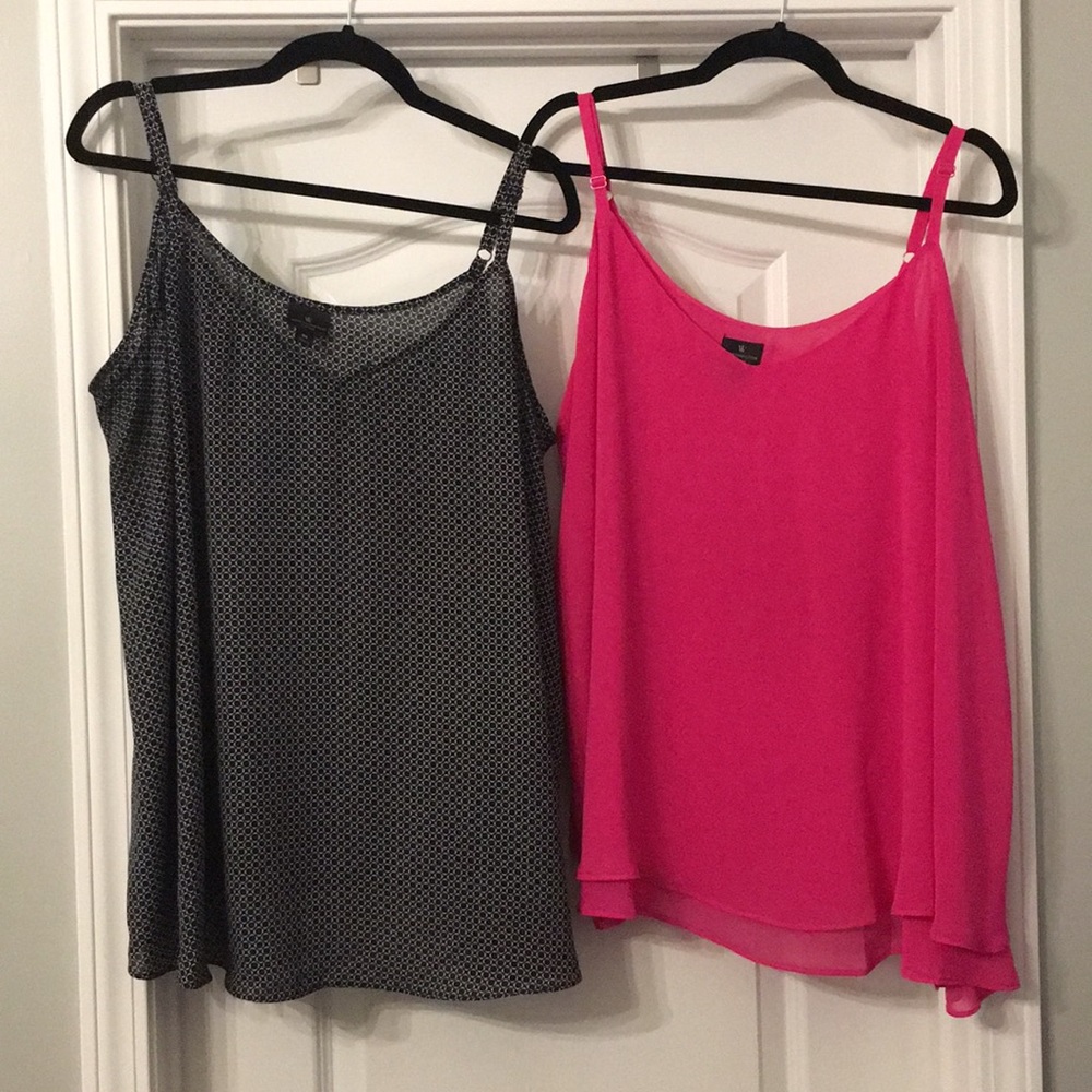 LIKE NEW - Two Worthington Woman flowy camisoles